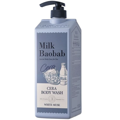 Гель для душа с ароматом белого мускуса MilkBaobab Moist Body Wash White Musk 800 мл