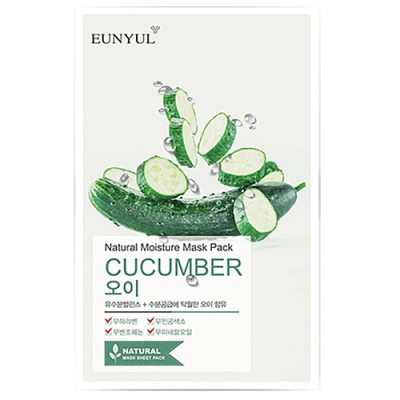 Eunyul Маска тканевая для лица с экстрактом огурца - Cucumber nature moisture mask pack, 22мл