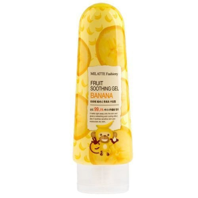 Универсальный гель для лица и тела с экстрактом банана Milatte Fashiony Fruit Soothing Gel Banana 200 мл (8803348029342)