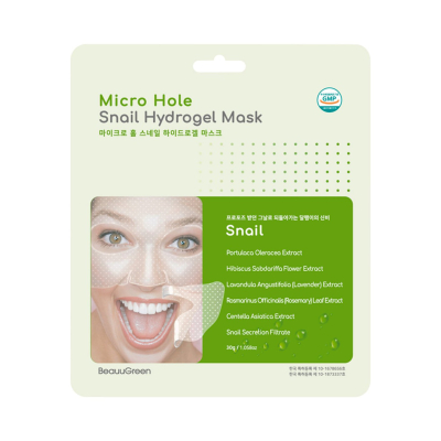 BEAUUGREEN Маска-патч Beauugreen Micro Hole Snail Hydrogel Mask