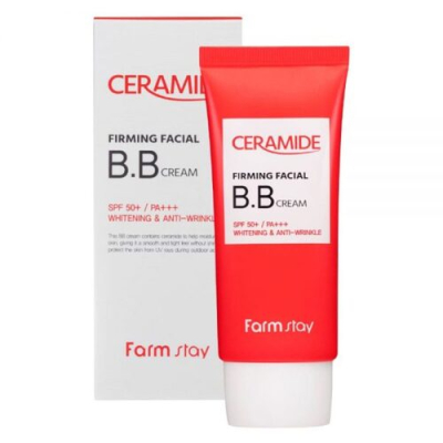 Укрепляющий BB крем для лица с церамидами Farmstay Ceramide Firming Facial BB Cream SPF 50+ PA+++ 50 мл (8809426959006)