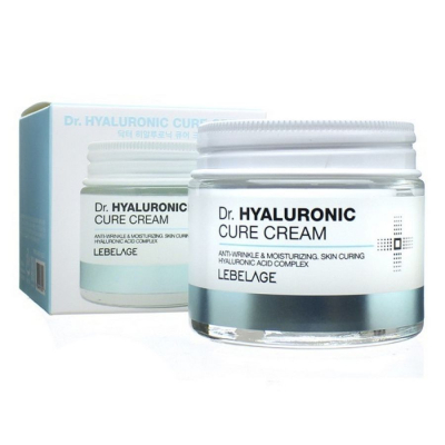 Крем для лица увлажняющий с гиалуроновой кислотой LEBELAGE Dr. HYALURONIC CURE CREAM