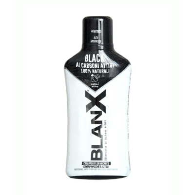 БЛАНКС BlanX Mouthwash Black Charcoal/ Отбеливающий ополаскиватель BlanX с углем 500 мл