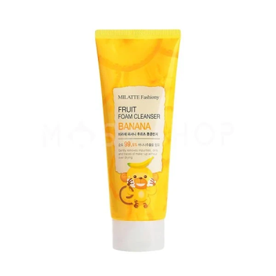 Пенка для умывания с экстрактом банана Milatte Fashiony Fruit Foam Cleanser Banana 150 мл (8803348029304)