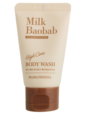 Гель для душа с ароматом груши и фрезии MilkBaobab High Cera Body Wash Pear&Freesia Travel Edition 30 мл