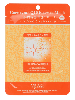 Маска тканевая д/лица Коэнзим MJ Care Coenzyme Q10 Essence Mask 23гр