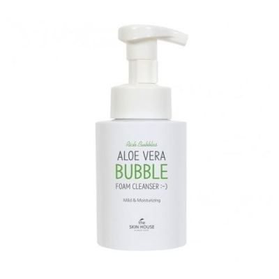 Пенка для умывания с экстрактом алоэ Skin House Aloe Vera Bubble Foam Cleanser  300мл