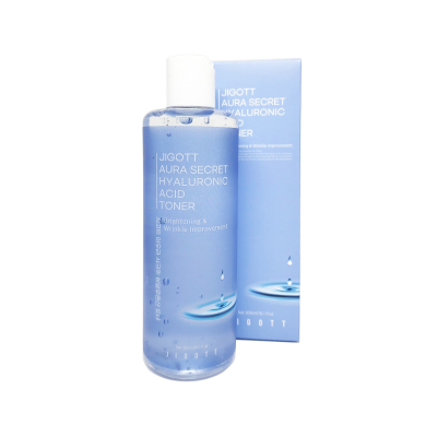 Тонер для лица глубокоувлажняющий с гиалуроновой кислотой Jigott Aura Secret Hyaluronic Acid Toner, 300 мл