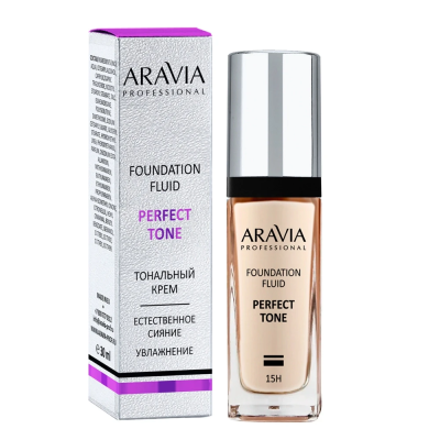 ARAVIA PROFESSIONAL Тональный крем для увлажнения и естественного сияния кожи PERFECT TONE, 30 мл - 01 foundation perfect