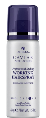 Лак подвижной фиксации с антивозрастным уходом Caviar Anti-Aging Working Hairspray mini 50 мл