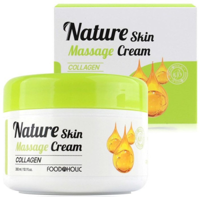 FOODAHOLIC Крем FOODAHOLIC Nature Skin Massage Cream Collagen 300ml