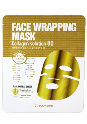 Маска д/лица FW на тканевой основе с коллагеном Face Wrapping Mask Collagen Solution 80 27гр