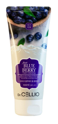 Пенка для лица с экстрактом черники Dr.CELLIO G70 FRUIT BLUEBERRY FOAM CLEANSING