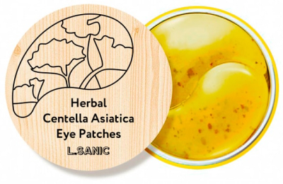 Патчи гидрогелевые с экстрактом центеллы Herbal Centella Asiatica Hydrogel Eye Patches, 60шт