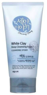 Пенка д/лица Cleansing Story Foam Cleansing (White Clay)150g 150гр