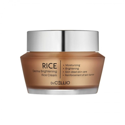 Крем для лица осветляющий с экстрактом риса Dr. CELLIO DERMA BRIGHTNING RICE CREAM