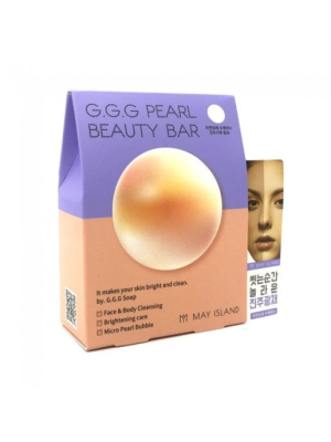 Мыло туалетное твердое May Island G.G.G PEARL BEAUTY BAR 100гр