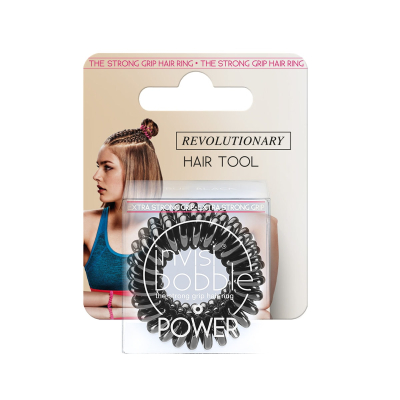 Резинка-браслет для волос с подвесом invisibobble POWER True Black