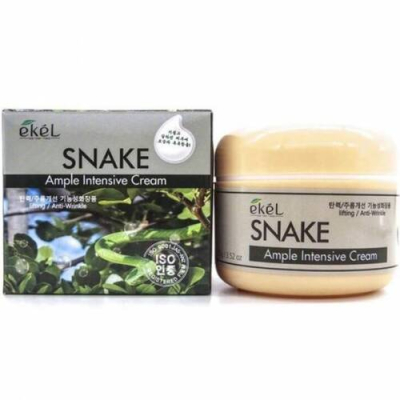 Ekel Крем для лица со змеиным ядом – Ample intensive cream snake, 100г