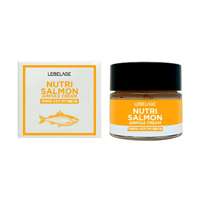 Крем для лица ампульный с лососевым маслом LEBELAGE AMPULE CREAM_NUTRI SALMON