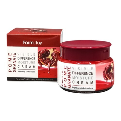 Крем для лица увлажняющий с экстрактом граната  FarmStay Pomegranate Visible Difference Moisture Cream,100гр