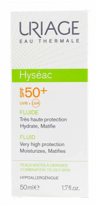 Солнцезащитная эмульсия SPF 50 Hyseac, 50 мл