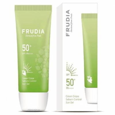 Frudia Крем солнцезащитный с виноградом - Grape sebum control cooling sun SPF50+ PA++++, 50г