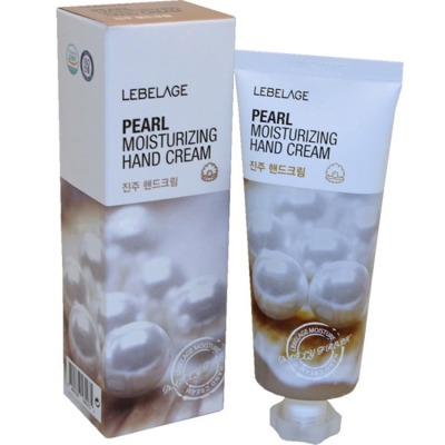 Крем для рук с жемчугом LEBELAGE PEARL MOISTURIZING HAND CREAM 100 мл