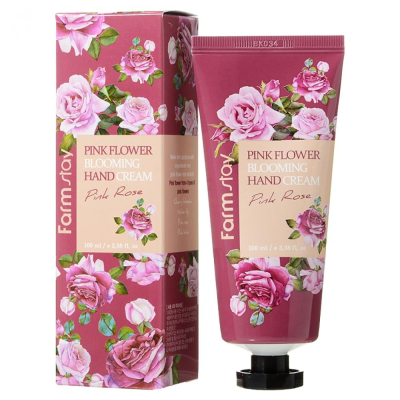 Крем для рук  Farm stay pink flower blooming hand cream pink rose