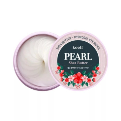 Koelf Патчи гидрогелевые с маслом ши - Pearl&shea butter eye patch, 60шт