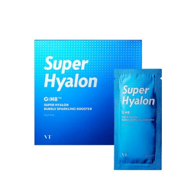 Кислородная увлажняющая маска-пенка Super Hyalon Bubble Sparkling Booster 1шт*10г