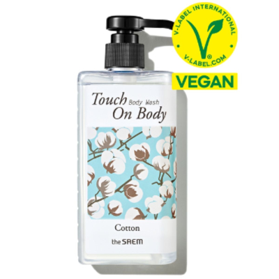 Гель для душа с экстрактом семян хлопка Touch On Body Cotton Body Wash