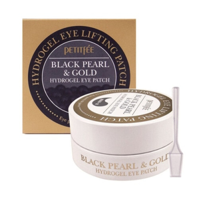 Petitfee Патчи гидрогелевые для глаз - Black pearl & gold hydrogel eye-spot patch, 60шт