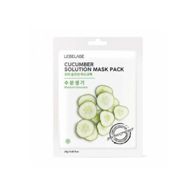 Маска тканевая LEBELAGE CUCUMBER SOLUTION MASK