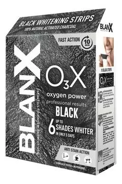 Отбеливающие полоски с углем O3X Whitening Strips Black 6 шт