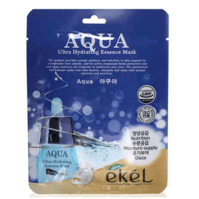 Ekel Маска для лица тканевая ультраувлажняющая - Essence mask aqua, 25г