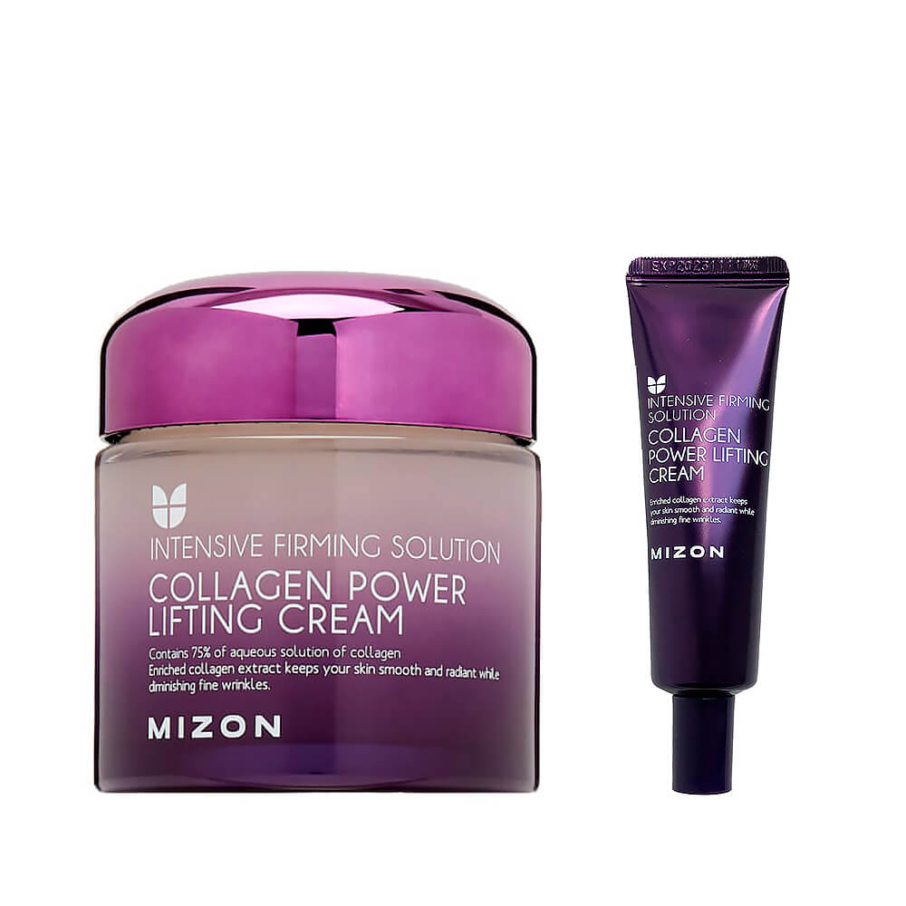 Mizon collagen power lifting cream. Крем Mizon для лица со змеиным ядом.