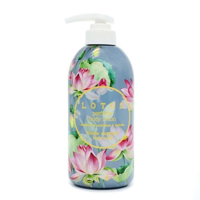 Лосьон для тела парфюмированный с экстрактом лотоса Jigott Lotus Perfume Body Lotion, 500 мл