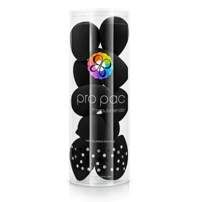 Набор черных спонжей Beautyblender Pro 10 шт в тубусе