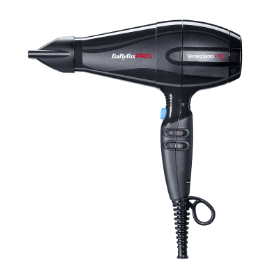 Фен Pro Veneziano HQ, ионизация, 2 насадки 2200 Вт Babyliss