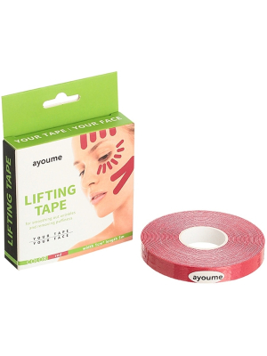 Тейп для лица 1см*5м красный Kinesiology tape roll 1см*5м