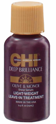 CHI Несмываемая сыворотка-сияние для волос Deep Brilliance Shine Serum Light Weight Leave-In Treatment, 15 мл