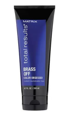 Маска Total Results Color Obsessed Brass Off для волос оттенка Холодный блонд, 200 мл