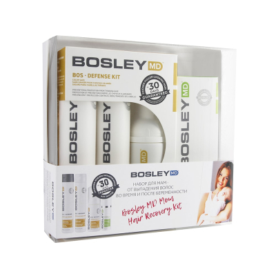 "Набор для мам - от выпадения волос во время и после беременности"  Bosley MD Mom Hair Recovery Kit  2*150 мл+100 мл+30 мл