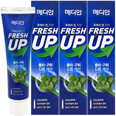 MEDIAN Набор зубных паст MEDIAN FRESH-UP ORIGINAL 3EA 3*120гр