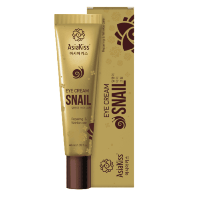 AsiaKiss Крем для кожи вокруг глаз с экстрактом слизи улитки - Snail eye cream, 40мл