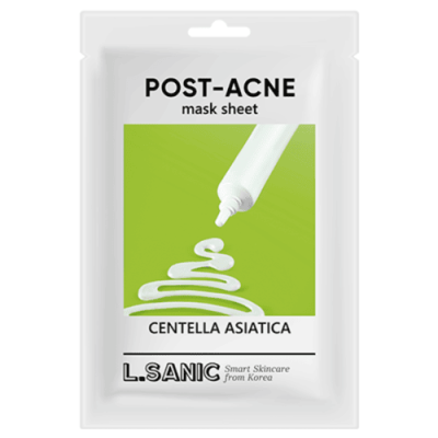 Маска тканевая с экстрактом центеллы азиатской для проблемной кожи Centella Asiatica Post-Acne Mask Sheet, 25мл