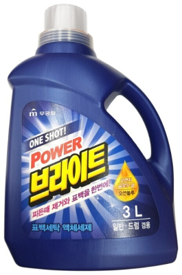 Power Bright Стиральный порошок One Shot! Power Bright Liquid Detergent (Container) 3L