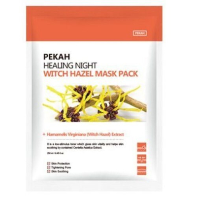 Pekah Маска вечерняя с гамамелисом - Healing night witch hazel mask pack, 25мл