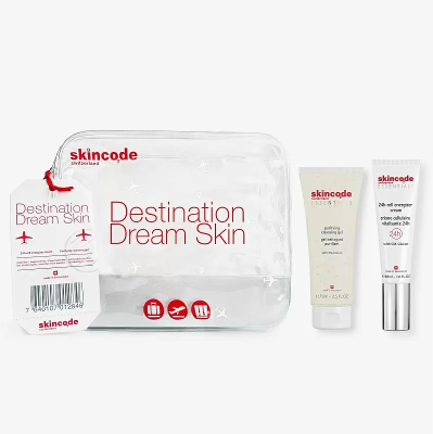 SKINCODE Набор Destination Dream Skin: Очищающий гель, 75 мл + Энергетический клеточный крем, 30 мл